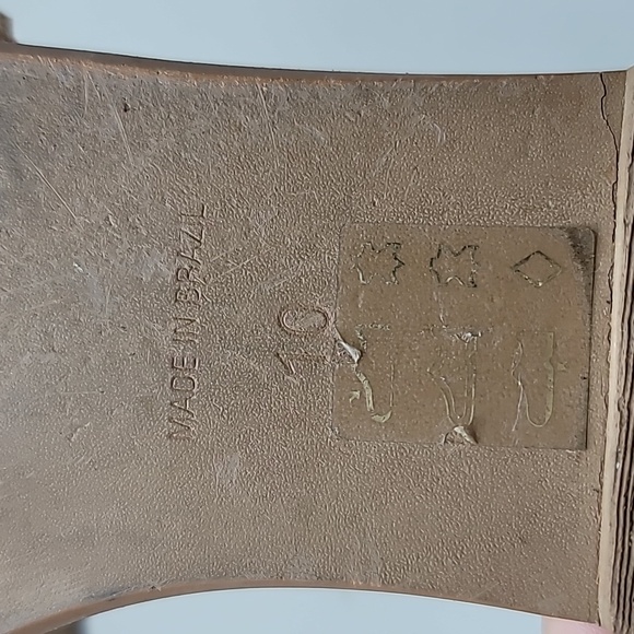 Madewell Lianne Slide Sandals Women's Size 10 Tan Woven Leather Bohemian Casual - Picture 6 of 6